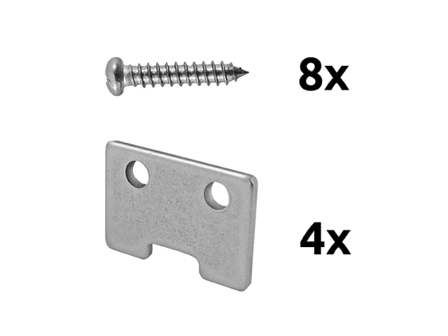 Spojovací materiál k hliníkovej priečke / lamele